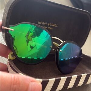 Henri Bendel Green and Blue Sunglasses
